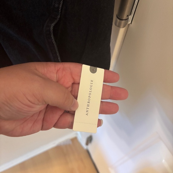 NWT Pilcro Anthropologie Black Denim Jacket Size XL 90s NEW 100% Cotton pockets - Picture 3 of 14